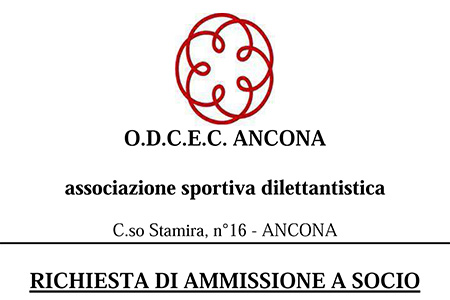 modulo pdf per la domanda di adesione alla associazione sportiva